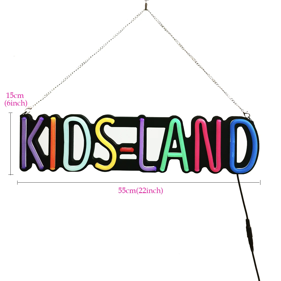 DECO Kids Land Neon Light for Wall Room Store Decor LED Neon Sign Light up Amusement Park Mother and Child Store