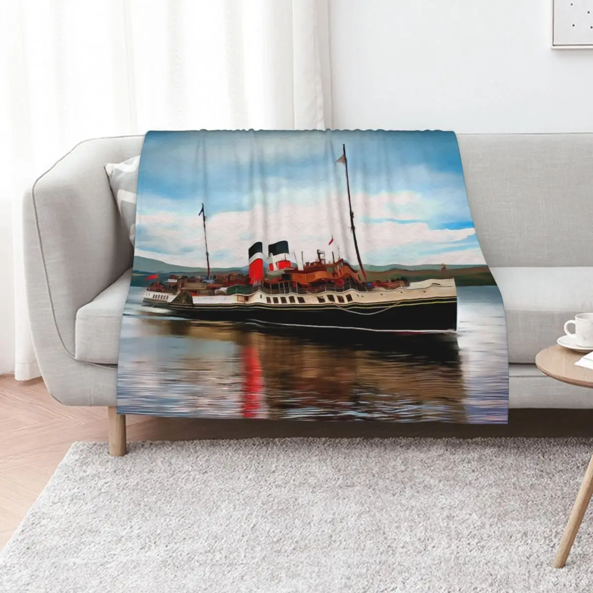 Waverley Paddle Boat (Painting) Throw Blanket For Sofa Thin for babies Soft Big Luxury Designer Baby Blankets