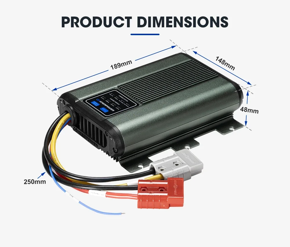 ATEM POWER 12V 30A Multi Stage AGM Batteria al litio al piombo per auto RV Caricabatterie da CC a CC