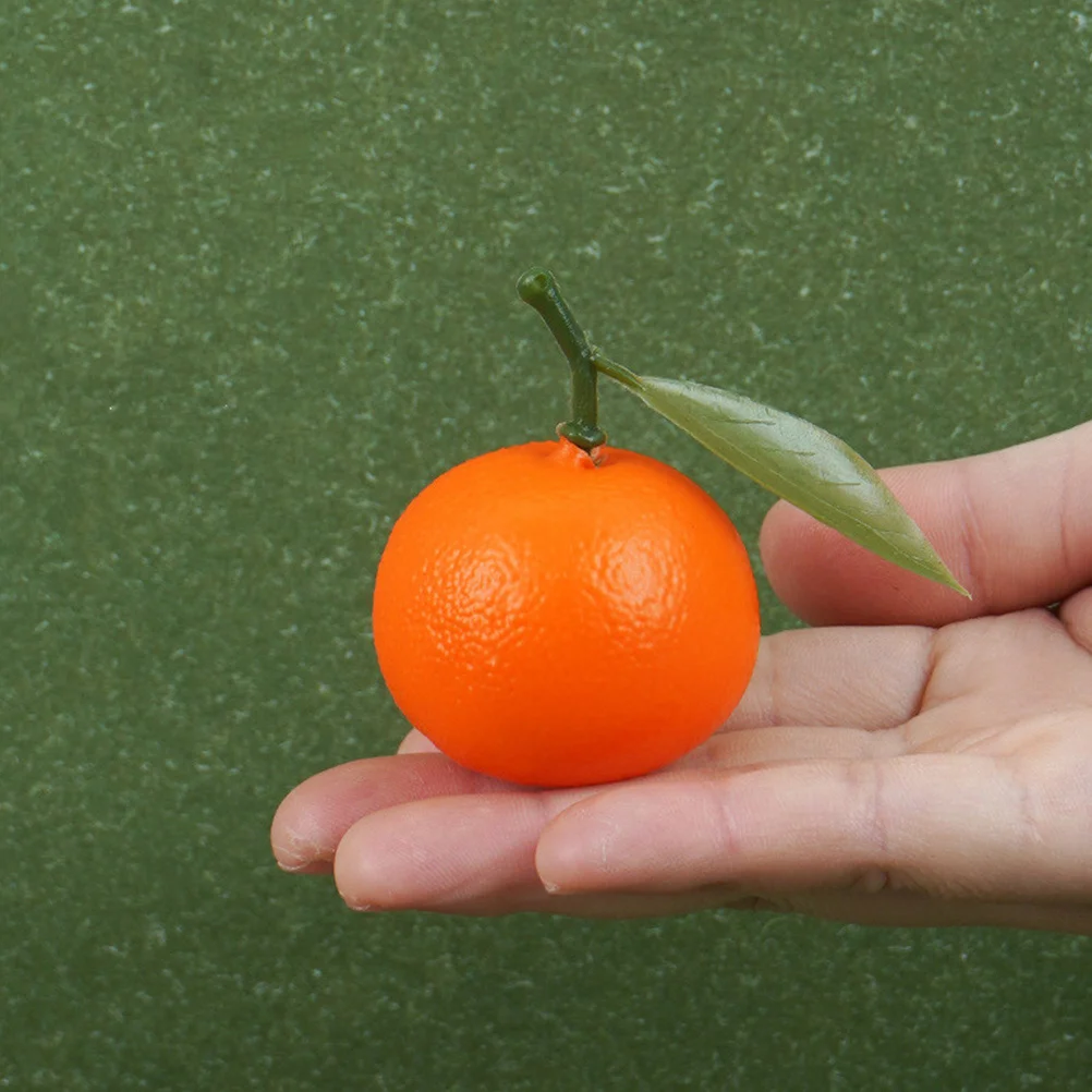 

6Pcs Artificial Oranges Vivid Small Foam Faux Oranges for Fruit Basket Display Fruit Shop Table Decor Photography Prop Home