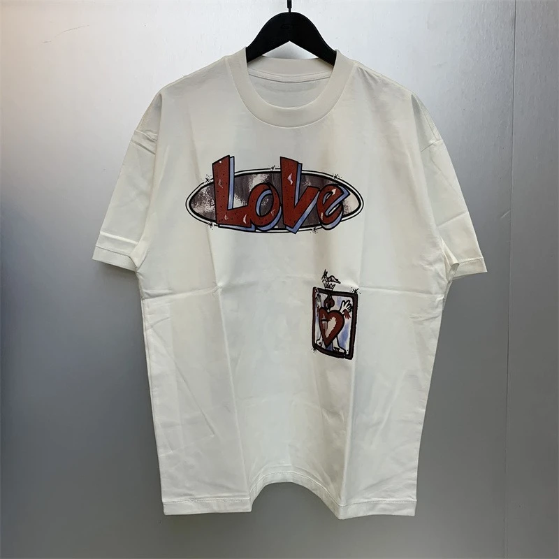 تي شيرت Saint Men قطني أنيق للشارع مقاس كبير Y2k صيفي كاجوال بأكمام قصيرة للرجال والنساء تي شيرت ممتاز ناعم وفضفاض