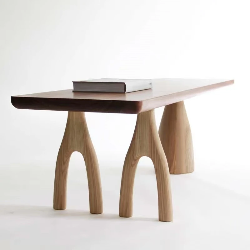 Nordic modern simple fashion small family creative personality restaurant solid wood table office conference table