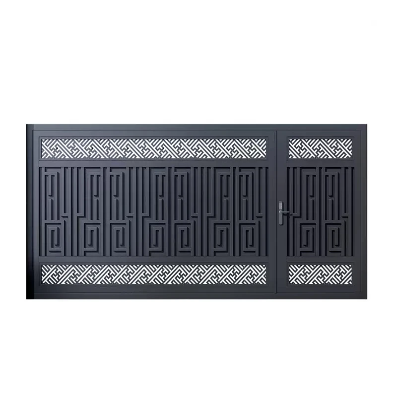 

Customizable Double-Door Aluminum Alloy Intelligent Villa Entrance Gate Factory Security Main Door Exterior Gardening Hotel