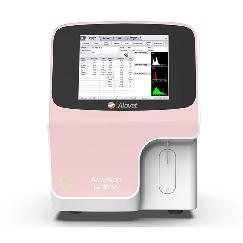 Medical Equipment Hot Selling Veterinary Blood Analyzer VET Hematology Analyzer Pink Use