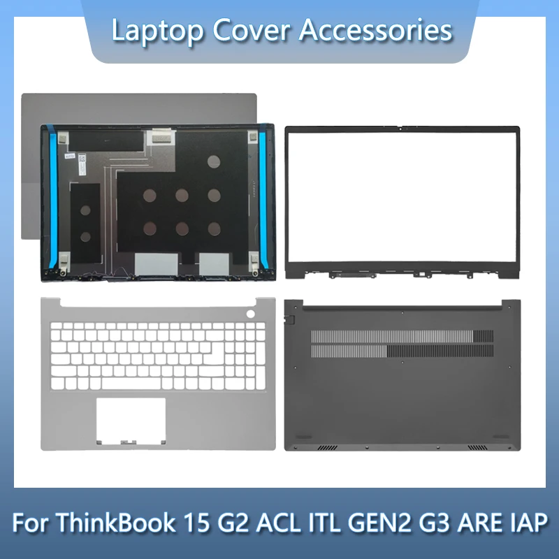 

НОВИНКА для ноутбука ThinkBook 15 G2 ACL ITL G3 ARE IAP, задняя крышка ЖК-дисплея/передняя панель/подставка для рук/нижний корпус/петли
