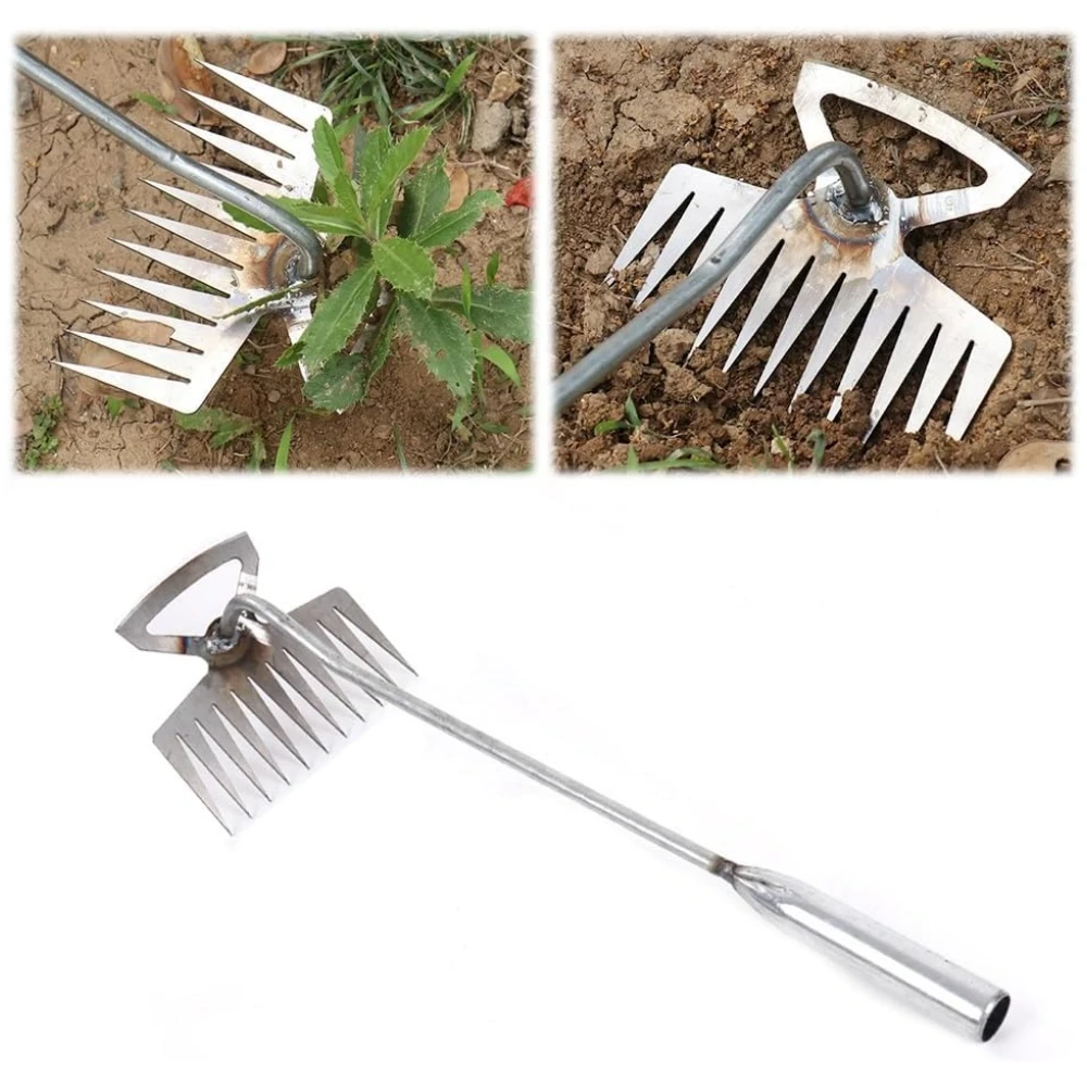 Multifuncional ervas daninhas e enxadas Pá, Puxando e Capina Artefato, Desenraizando Equipamentos Agrícolas, Weed Garden Tools e Ancinhos