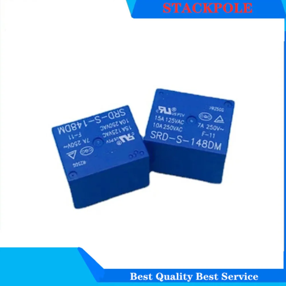 5PCS SRD-S-105DM SRD-S-112DM SRD-S-124DM SRD-S-148DM 4PIN 10A 5VDC 12VDC 24VDC Power Relay Replaceable (JQC)HF3FF