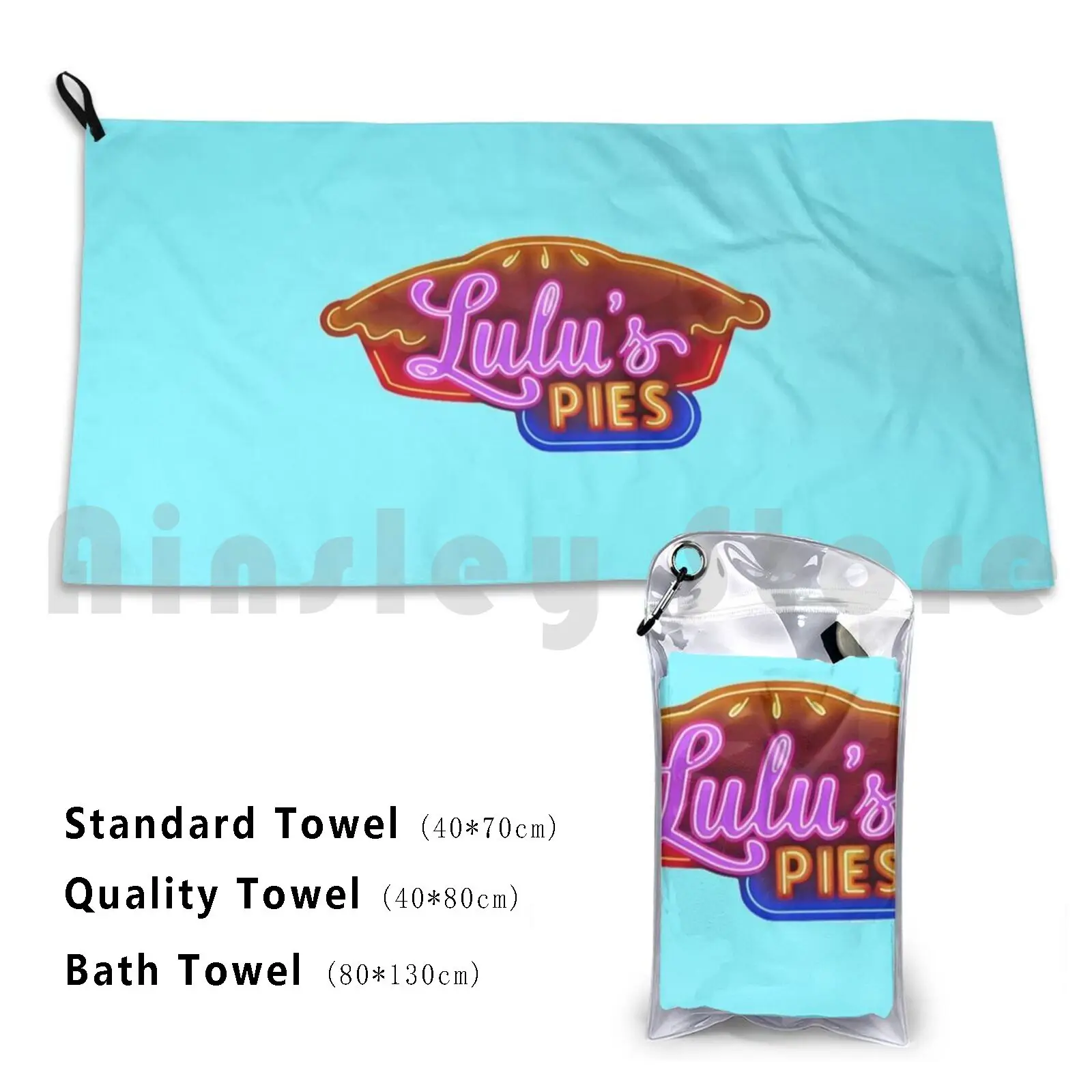 Lulu's Pies Custom Towel Bath Towel Jake Sperling Waitress Waitress Broadway Lulus Pies Jenna Opening Up