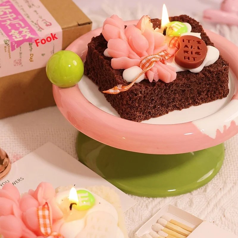 Neue süße Tulpe Tusi Aromatherapie Kerze Simulation Pflanze Blume Kerze Party Foto Dekoration Prop Weihnachten Geburtstag Geschenk