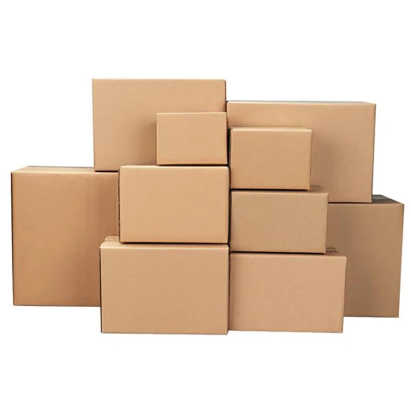 10pcs/lot Brown Corrugated Paper Box Office Supplies Carton Gift Packing Box Postal Express Shipping Package Box