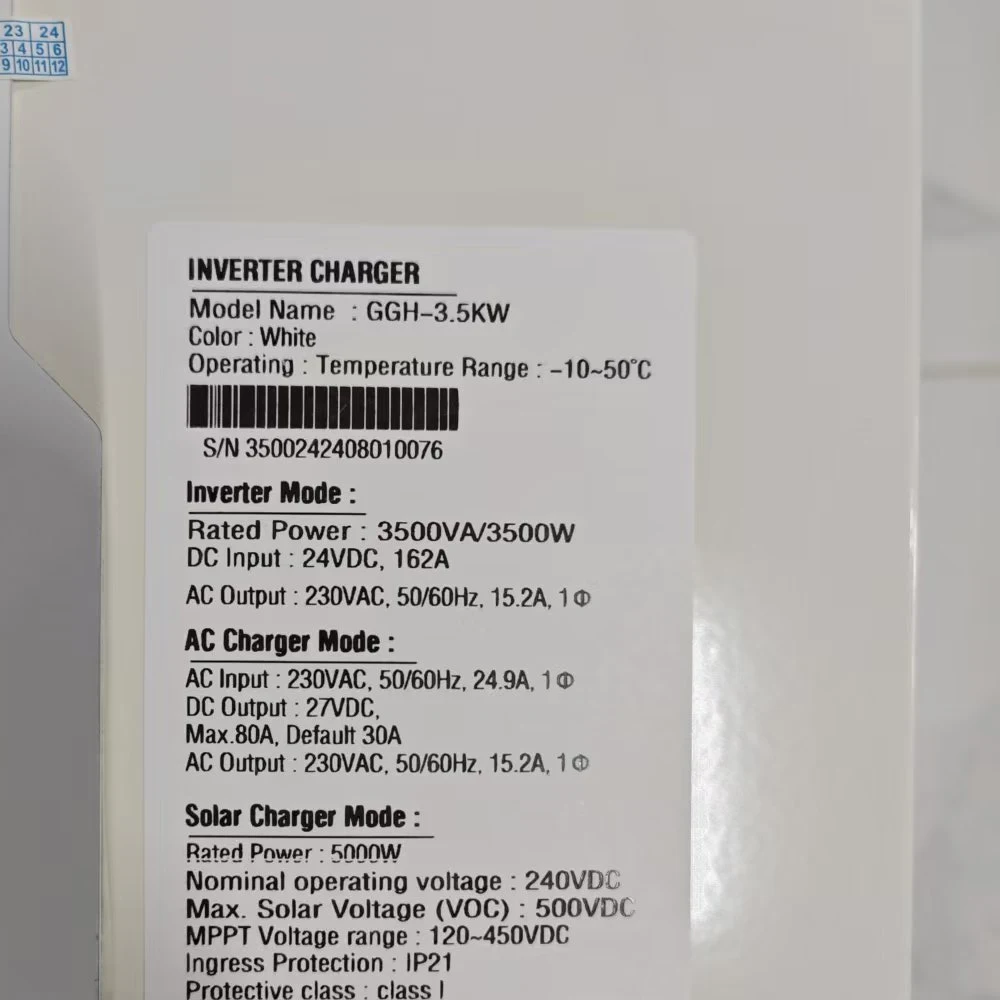 Imagem -05 - Daxtromn 3500w 5500w Inversor Solar Híbrido 24v 48v 220v Inversor de Onda Senoidal Pura 35kw 55kw com Carregador Solar Mppt 100a