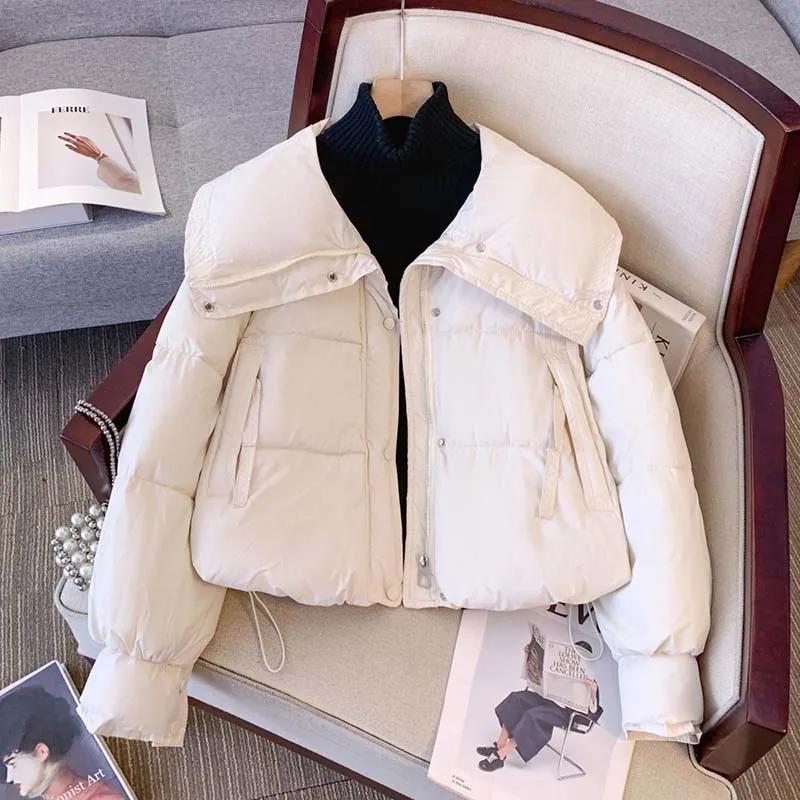 2026 Women's Winter Jackets Parkas New Loose Bread Coat Female Students Fashion Short Down Cotton Clothes Jacket