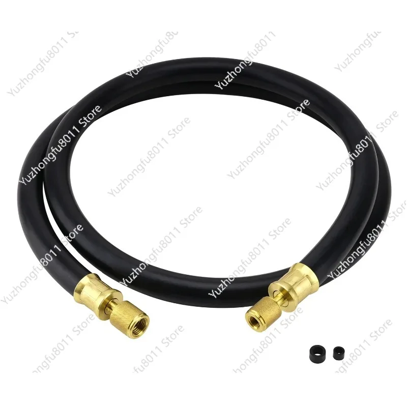 

High-Flow Refrigerant Hose, Black, 6', 1/2" Diameter, 3/8" To 1/4" Fitting