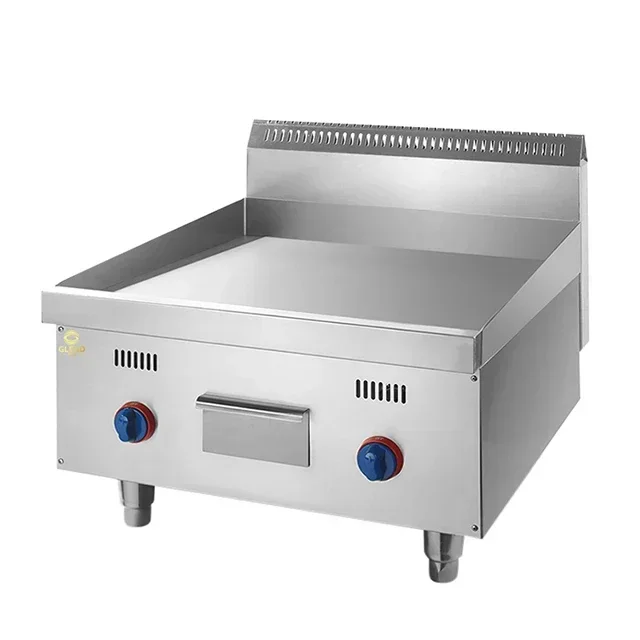 

Gas Flat Griddle Commercial Restaurant Kitchen Stainless Steel Flat Plate Gas Grill Griddle