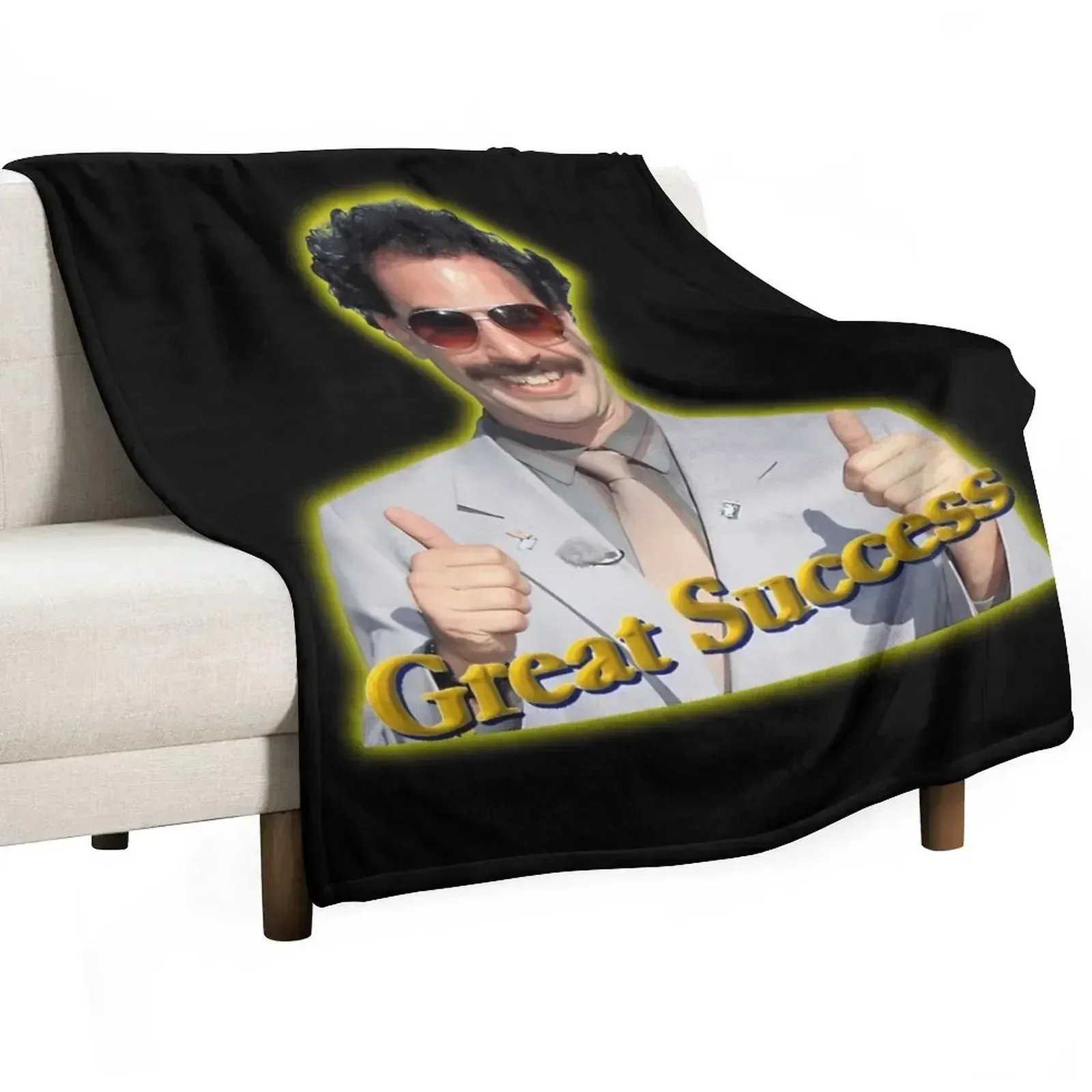 

Borat Great Success sticker Throw Blanket Decorative Throw Stuffeds Large Blankets