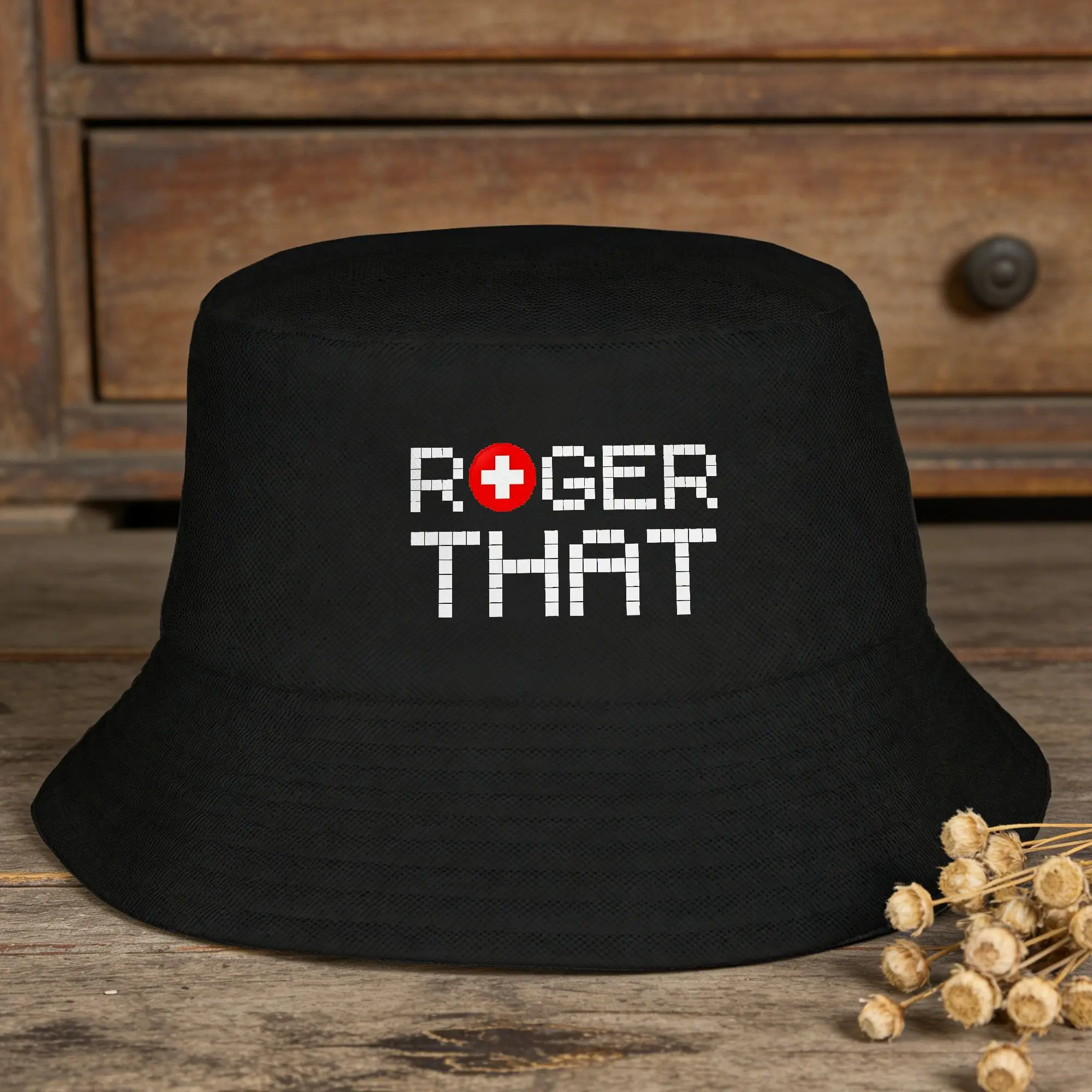 Team Roger Federers Bucket Hat  Hawaii Fisherman Caps For Women Casual Fishing Sun Hats Personality Pattern Cap