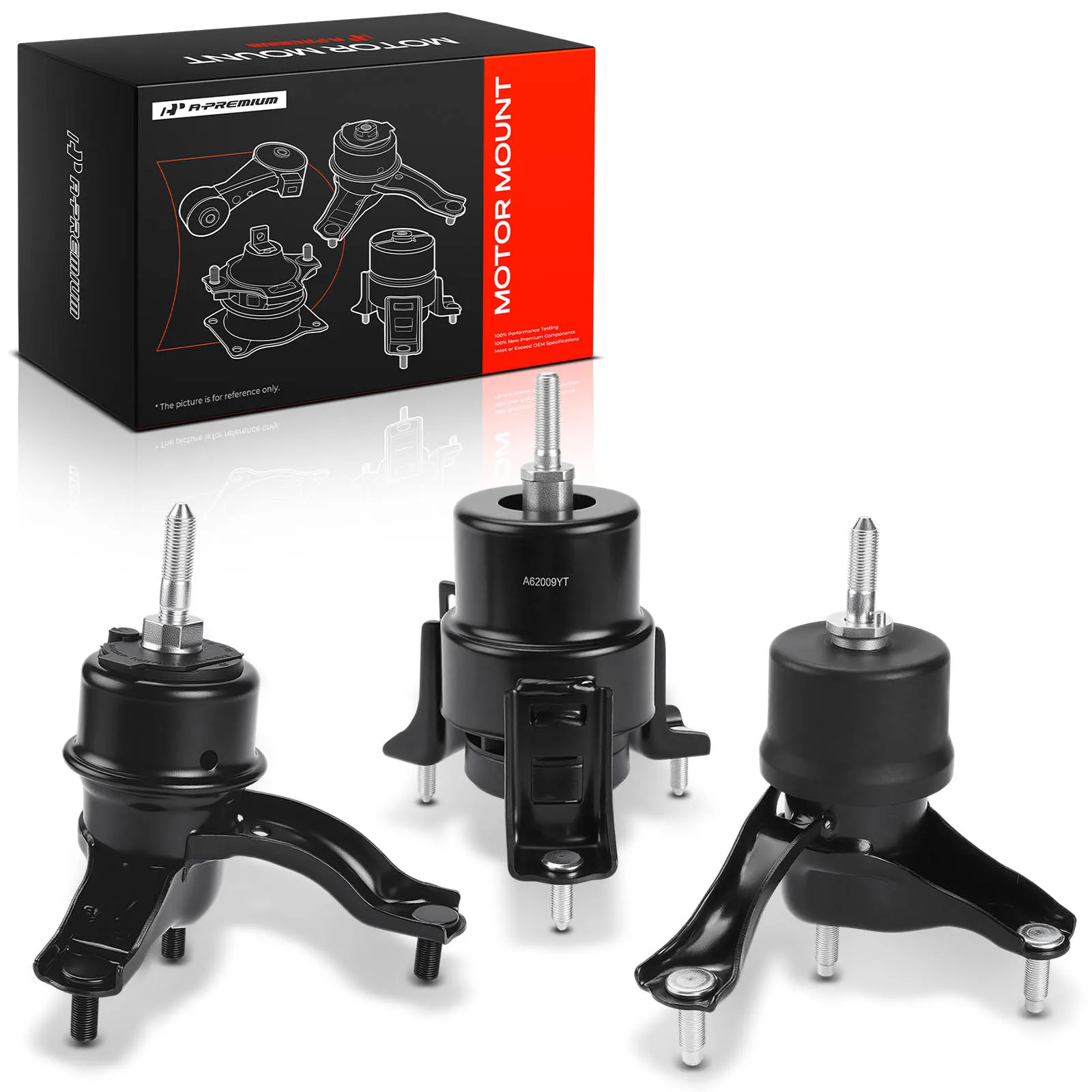 A-Premium 3pcs Engine Motor & Transmission Mount for Toyota Camry 2010-2011