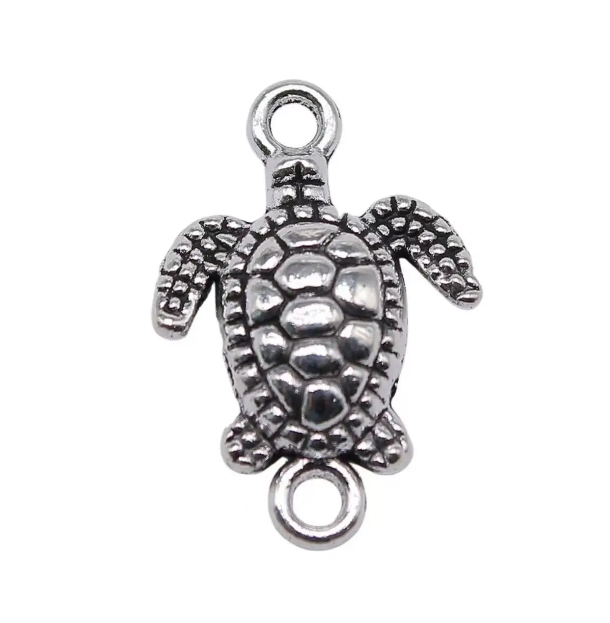 20pcs   21*14.6mm, hole 2mm   Tibetan silver sea turtle connectors   HWEF3537