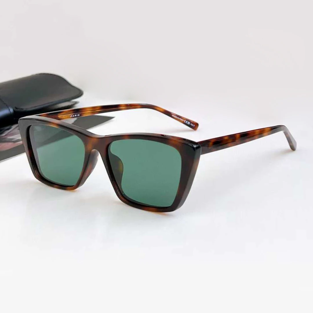 משקפי שמש אופנתיים בצורת עין חתול Sl737 משקפי שמש מקוטבים באיכות גבוהה לנשים, הגנה דקורטיבית מפני UV חיצונית הגנה מפני השמש