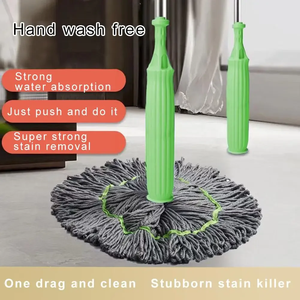 NEW 2 in 1 Dehydrated Mop Self Wringing Twist Mop for Floor Cleaning Long Handled Microfiber Floor Mop For Bathtub Living Room