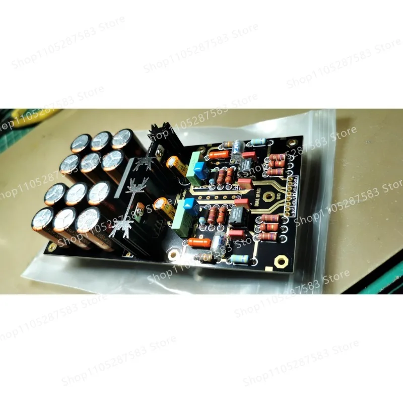 (A36) Line-level phono amplifier board for vinyl record players with MM moving-magnet cartridges, finished phono amplifier board