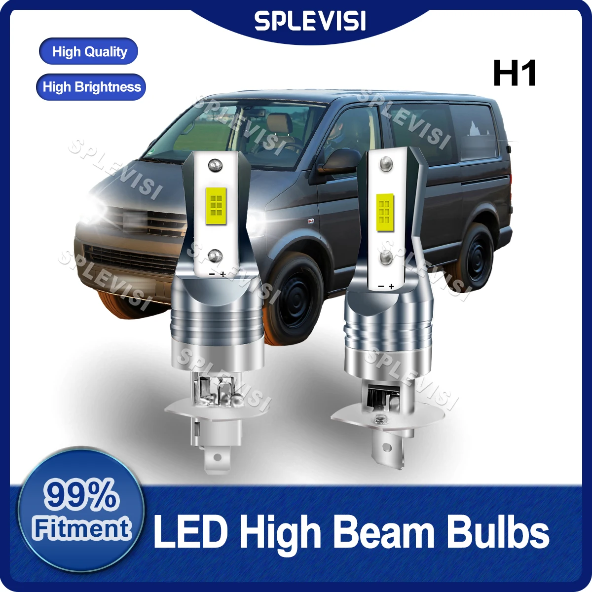 

Car Fitment LED Headlight H1 High Beam Bulbs 12V-24V 90W 9000LM For VW Transporter T5 2003 2004 2005 2006 2007 2008 2009