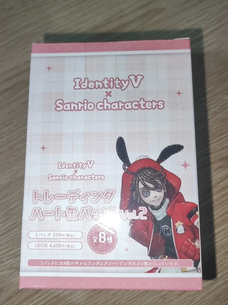 Официальная лицензионная коллекционная игрушка Identity V X Sanrio: серия 1-3, значок-сердечко, коллаборационная брошь-сюрприз, коллекционная фигурка персонажа