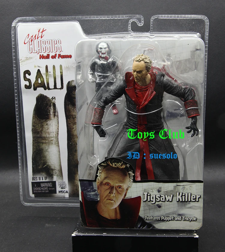 

NECA Culture Classics Horror Hall of Fame Chainsaw Horror SAW John Kramer Vertical Saw Inch Head Gift Items for Friend Party