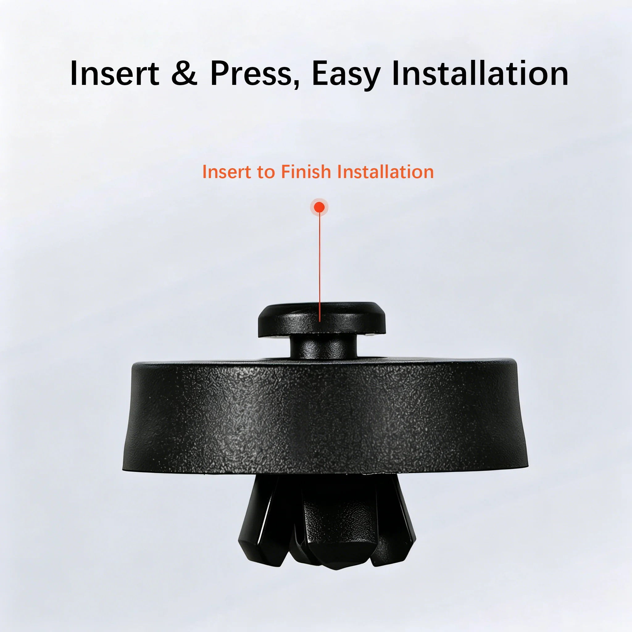10pcs FF-1~FF-10 Snap-in Rubber Feet, Rivet Self-Locking Pads, Quick Insert Chassis Foot Pads for Computer Cases