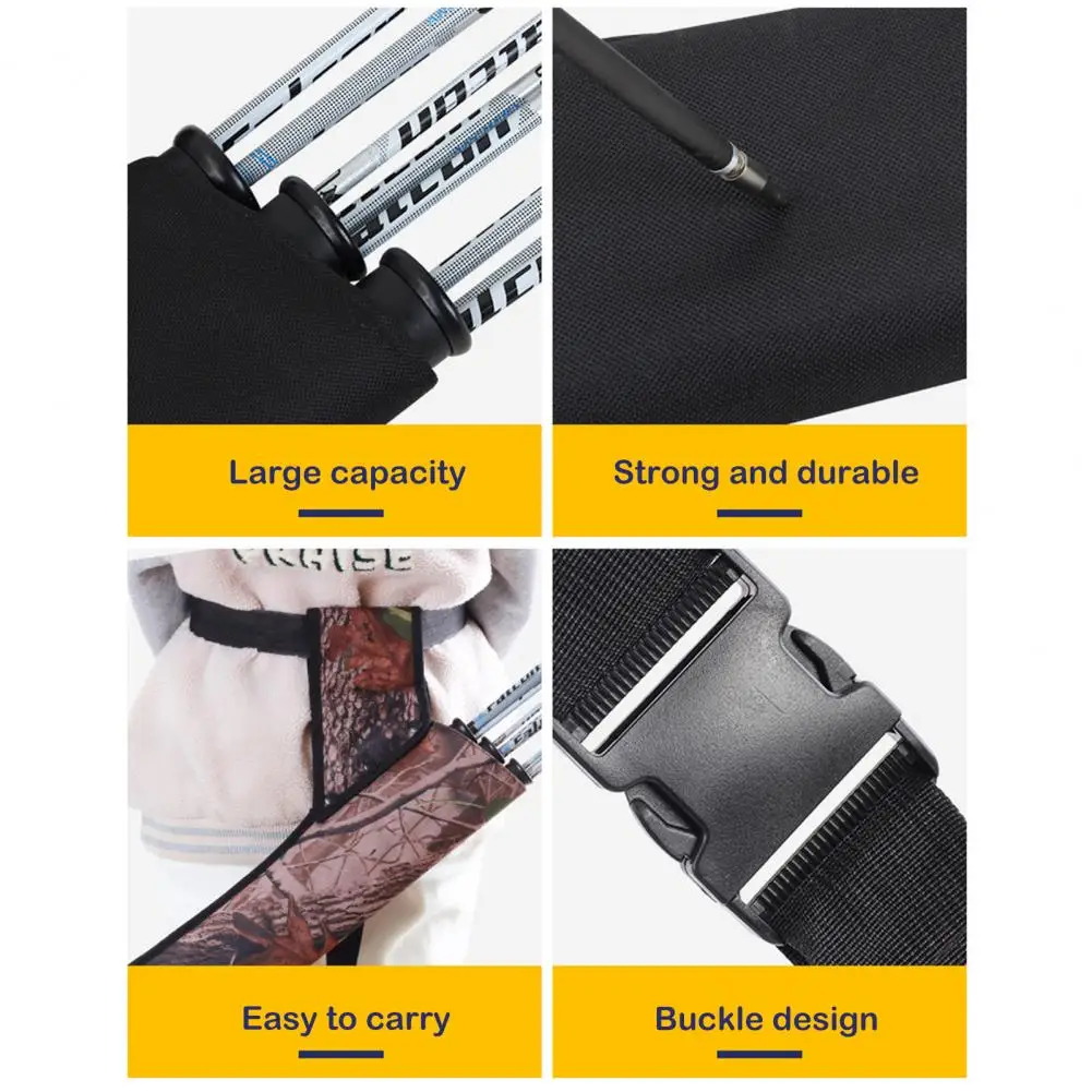 Archery Quiver Oxford Cloth Quiver Archery Bag Durable Three-tube Arrow Holder Adjustable Sports Accessories for Target Shooting