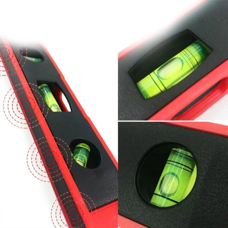 E06B Tor-pedo Level S-pirit Level 9-Inch Small Plastic Shockproof Toolbox