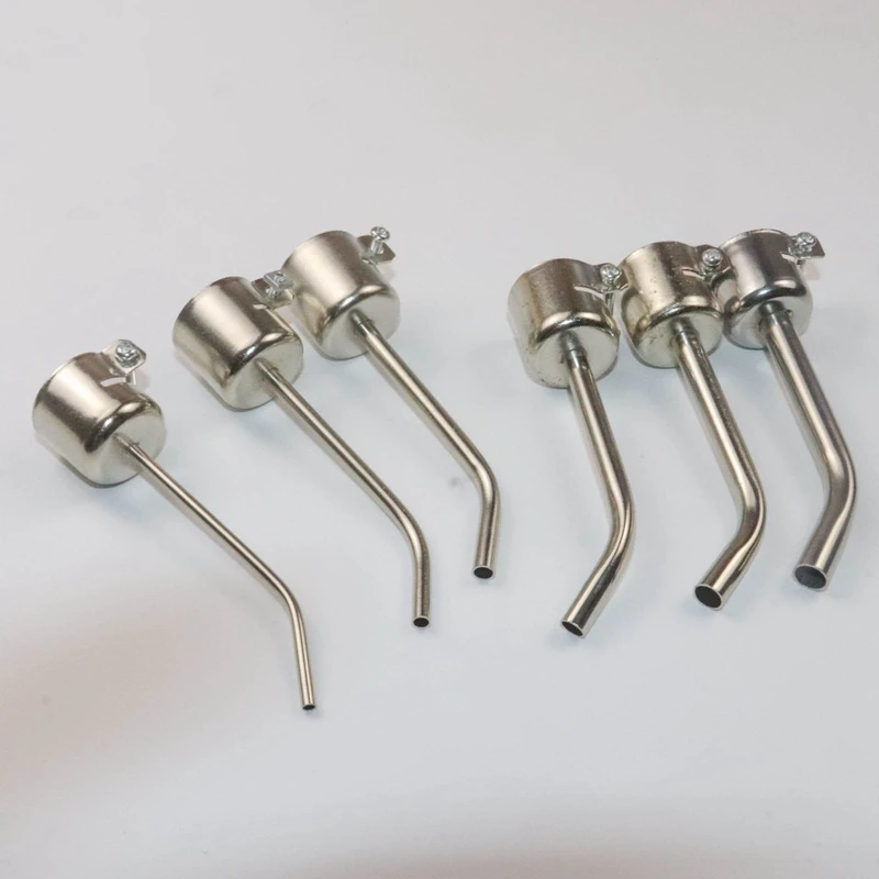 1Set 850 Hot Air Nozzle Extended Elbow Air Nozzle (With Color Difference) Silver