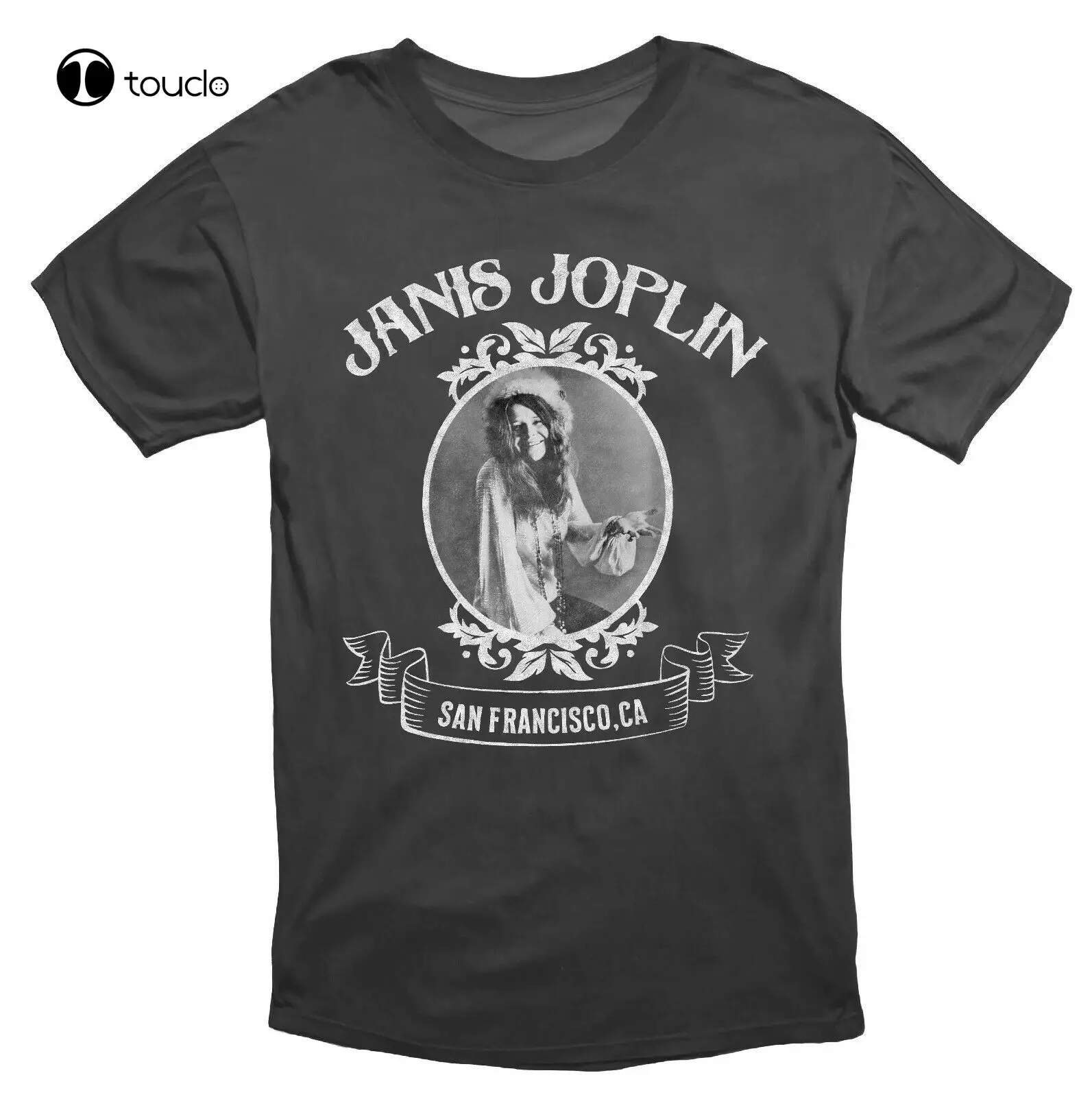 Janis Joplin American Blues Rock Icon T Shirt Black Tee Shirt Custom aldult Teen unisex digital printing Tee shirt unisex