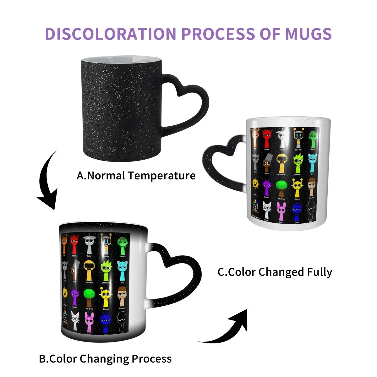 All My Sprunki Game Toys Mug Funny Ceramic Coffee Cups Tea Mugs Milk Cup Drinkware Gifts for Friends