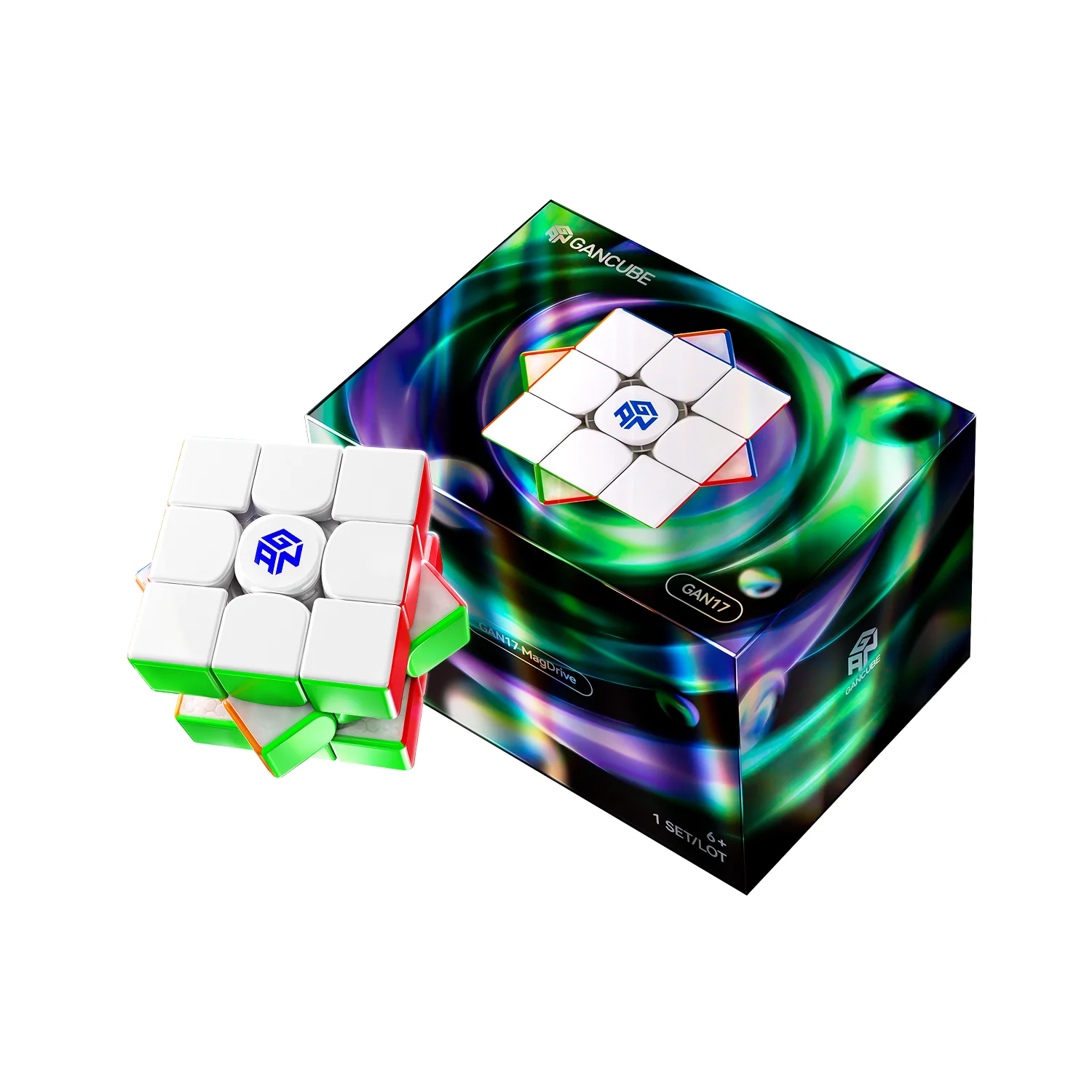 [JudyCube] GAN 17 MagDrive UV 3x3 Magnetische Magische Kubus Gan17 Nieuw Vlaggenschip Stickerloos Professioneel Fidget Speelgoed Cubo Magico