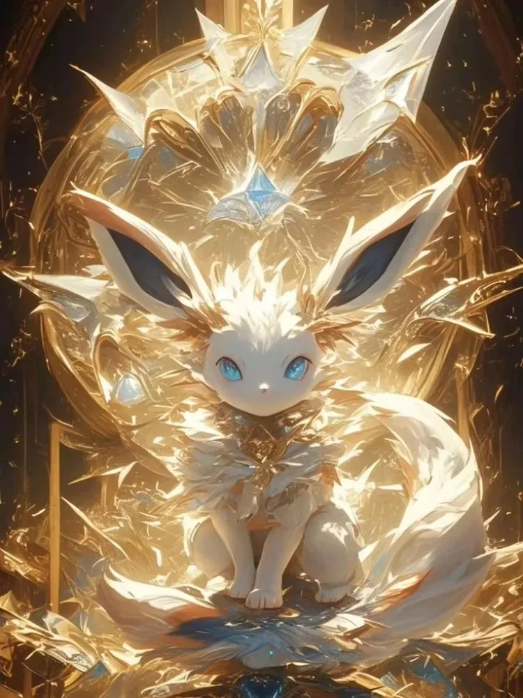 Eevee Evolution Family Jigsaw Puzzle Anime Art Paper Puzzle Cute Wall Decor Gift For Fans Kids Adults Collectors