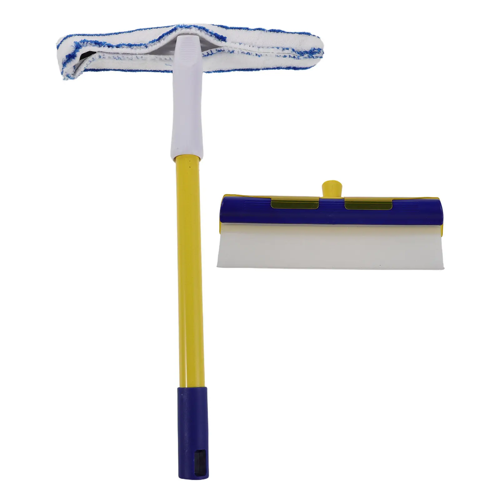 2Pcs Car Cleaning Scraper Microfiber Scrubber Mop Large Window Squeegee Glass Door Vehicle Interior Detailing Auto Windshield