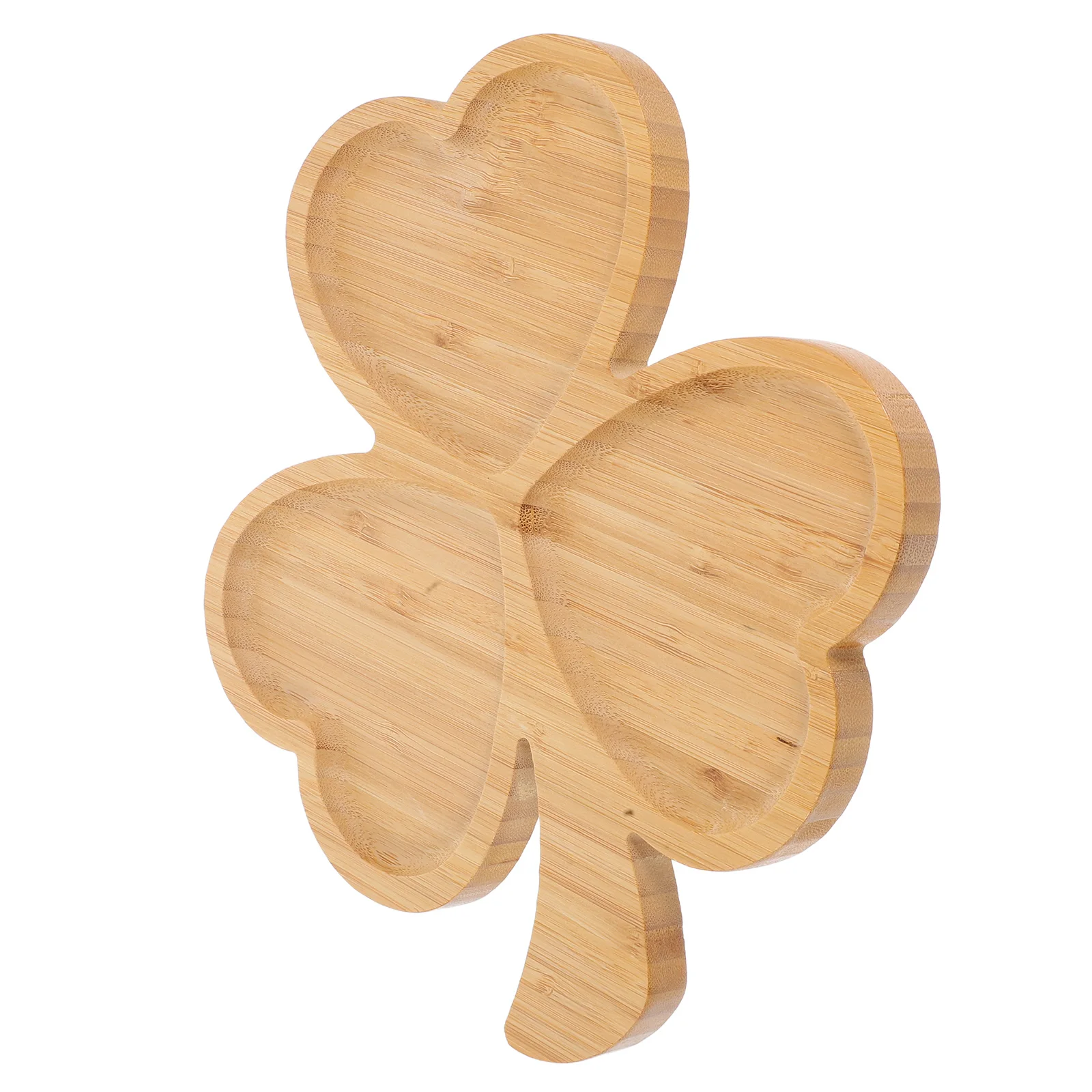

Bamboo Shamrock Platter 33x26x1 7cm Serving Tray Snacks Fruits Sushi Saint Patrick Decor Charcuterie Board Dessert Plate Party