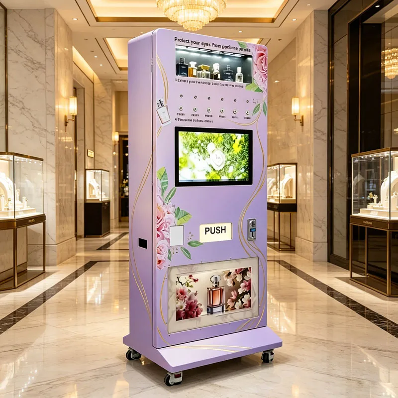 Automatic Perfume Dispenser Machine Smart Vending System for Fragrance Sampling and Bottle Retail Wholesale Customized