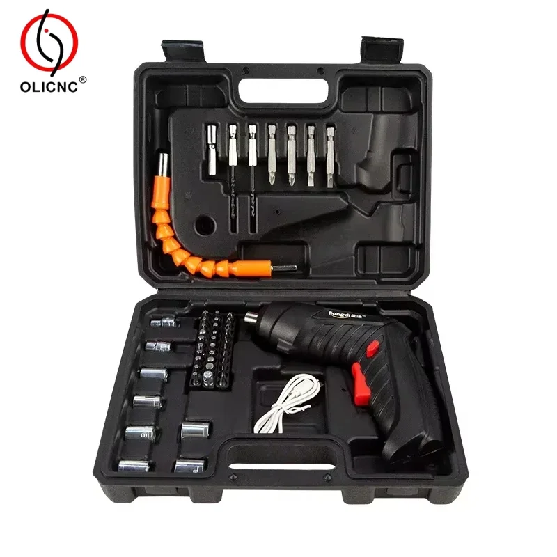 

47PCS Electric Screwdriver Set 3.6V 1800mAh Battery Powered Portable Cordless Electric Screwdriver Household Maintenance