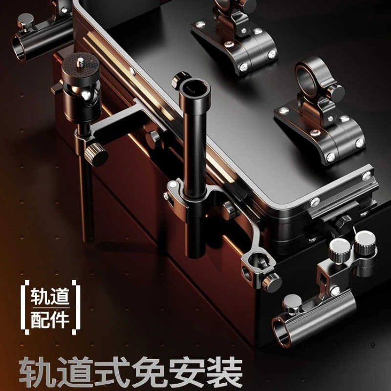 Ultra light fishing box, multi-function, seating, lifting foot fishing box