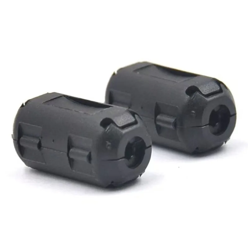 2/5 قطعة 5 مللي متر الفريت الأساسية الحبل حلقة مرشح الضوضاء ل الضوضاء القامع تصفية حلقة كابل كليب على سلك سلك الطاقة كابلات الفيديو أدوات