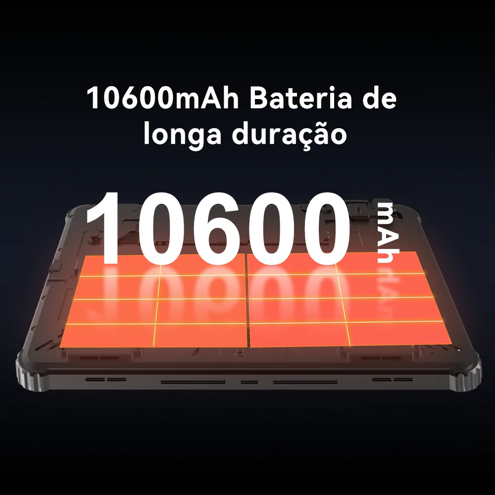 Imagem -03 - Cubot-tab Kingkong Ip68 Tablet Robusto à Prova Dágua 10.1 Fhd Android 13 16gb Ram Mais 256gb Rom 10600mah Bateria Grande 4g pc