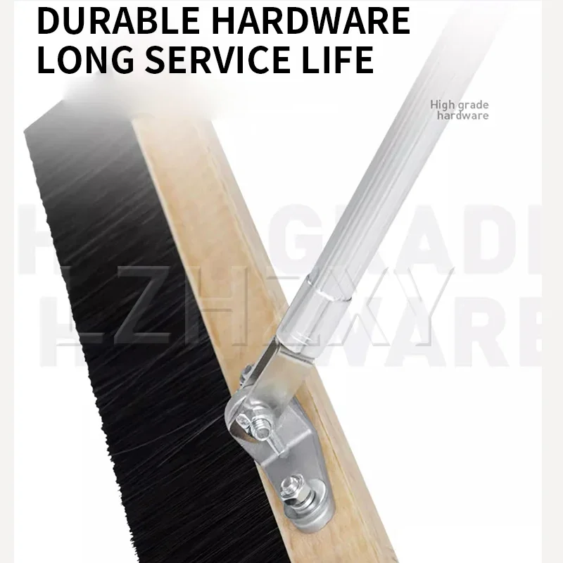 

Concrete Texturing Brush / Finishing and Cleaning Broom with Telescopic Handle / For Applying Anti-Slip Textures to Road Surface