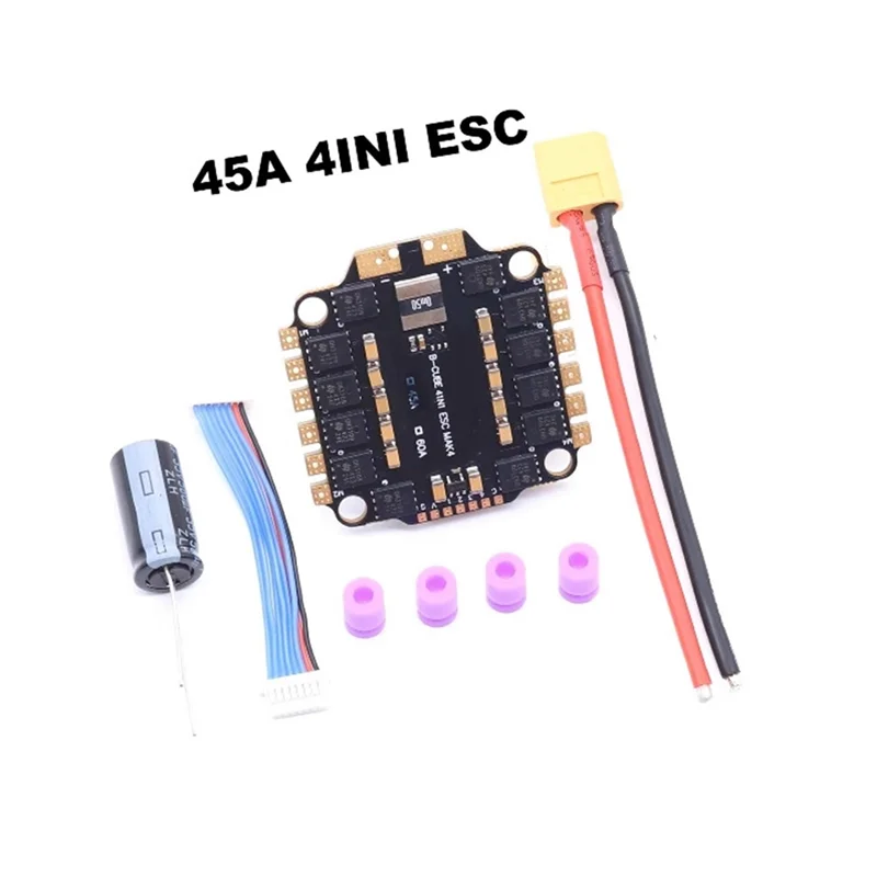 B86B-H743 وحدة التحكم في الطيران 45A 4-INI ESC VTX1600 3-6S FPV Stack Dual BEC 30.5X30.5Mm لـ RC FPV Racing Drone Racer
