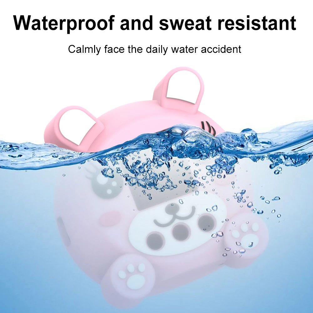 Silicone Case Shockproof Silicone Cover Case with Lanyard Protective Shell for Punirunes Virtual Electronic Pets Accessories