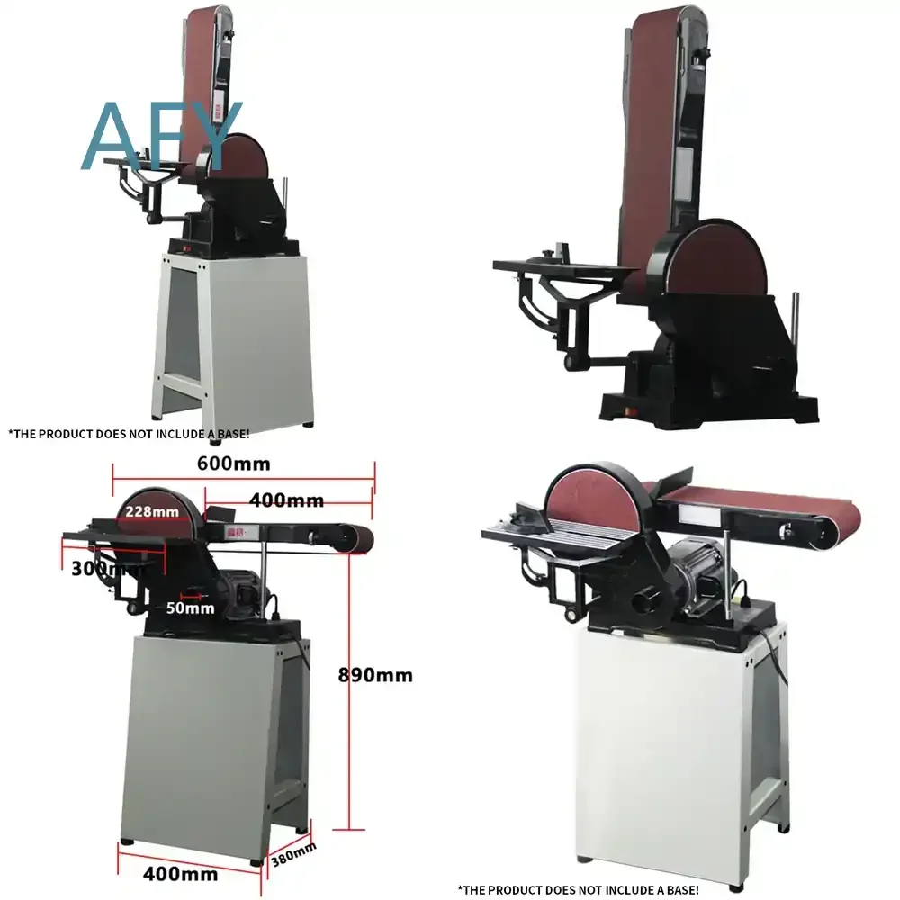 Desktop Heavy Duty Industrial Belt Sander for FS-1500 Vertical Sanding Machine Polishing Grinder Wire Drawing Tool for Metal