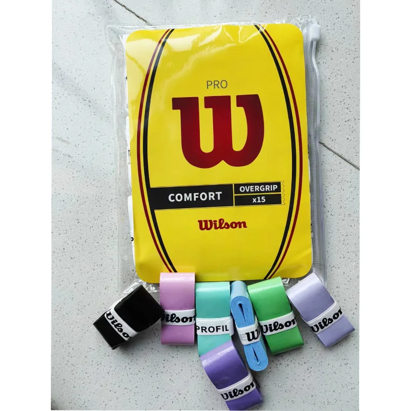 10 pz originale Wilson Tennis Grip Overgrip racchetta da Tennis Grip racchetta da paddle Badminton Overgrip 10 pz Tennis Overgrip Beach Tennis