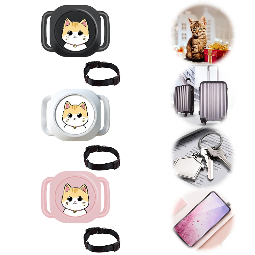 

Pet Anti-Lost GPS Tracker Bluetooth-compatible Real-Time Global Location Tracker for Dogs Cats Kids Pets Keychain Wallet Luggage