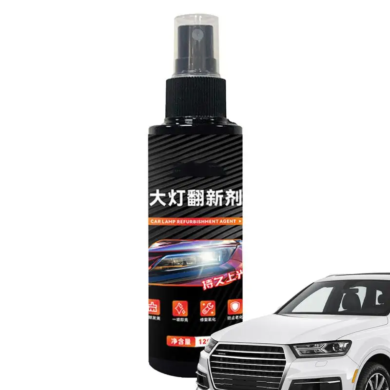 Head Light Cleaner For Cars Headlight Lens Cleaners 120ml High Temperature Resistant Lens Cleaner For Effective Car Headlight
